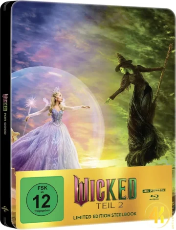 Wicked: Teil 2 (Cover A) – 4K Steelbook (UHD + Blu-ray Disc)