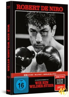 Wie ein wilder Stier (Cover A) – 4K Mediabook (UHD + Blu-ray Disc + Bonus Blu-ray)
