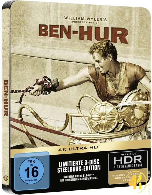Ben Hur – 4K Steelbook (2x UHD + Bonus Blu-ray)