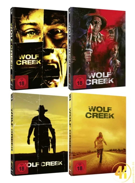 Wolf Creek Full Set 4K Mediabook Cover A D Ultra HD Blu-ray Disc