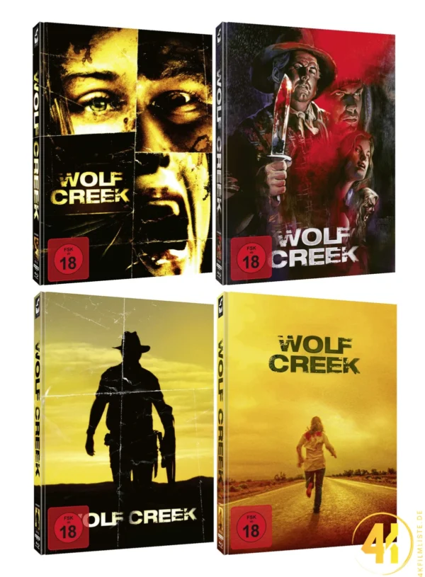 Wolf Creek (Cover A – D) – 4K Mediabook (UHD + Blu-ray Disc)