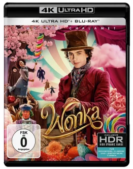 Wonka 2023 2024 Timothee Chalamet 4K Ultra HD Blu-ray Disc