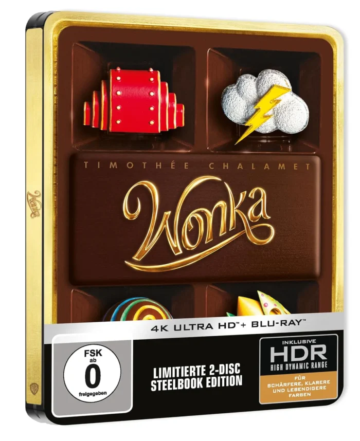 Wonka – 4K Steelbook (UHD + Blu-ray Disc)