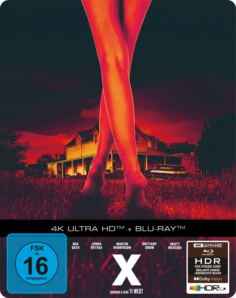 X - 4K Steelbook mit HDR10+ und Dolby Vision HDR