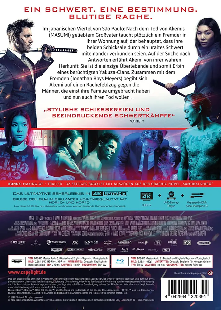 Yakuza Princess 4K Blu-ray Disc (Backcover)