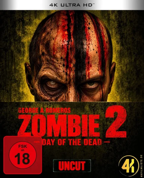 Zombie 2 Day of the Dead 4K Blu-ray Ultra HD Blu-ray Disc