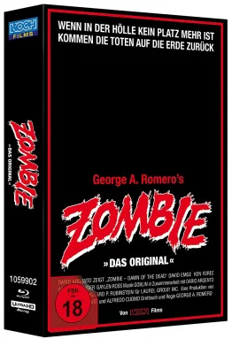 George A. Romeros Zombie - Dawn of the Dead Retro VHS A Edition im Mediabook - 4K Blu-ray Set mit Blu-ray Disc