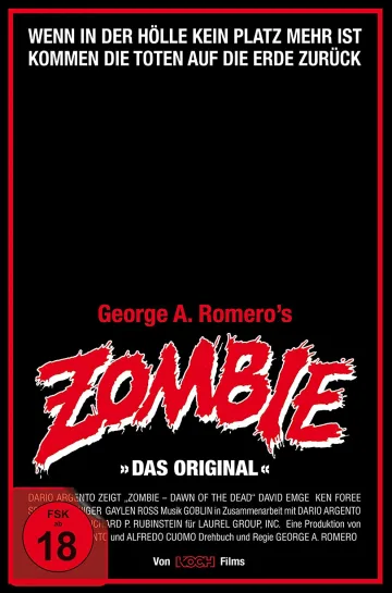 Frontcover zu George A. Romeros Zombie - Dawn of the Dead Retro VHS A Edition im 4K Mediabook - 4K Blu-ray Set mit Blu-ray Disc (Das Original - Uncut)