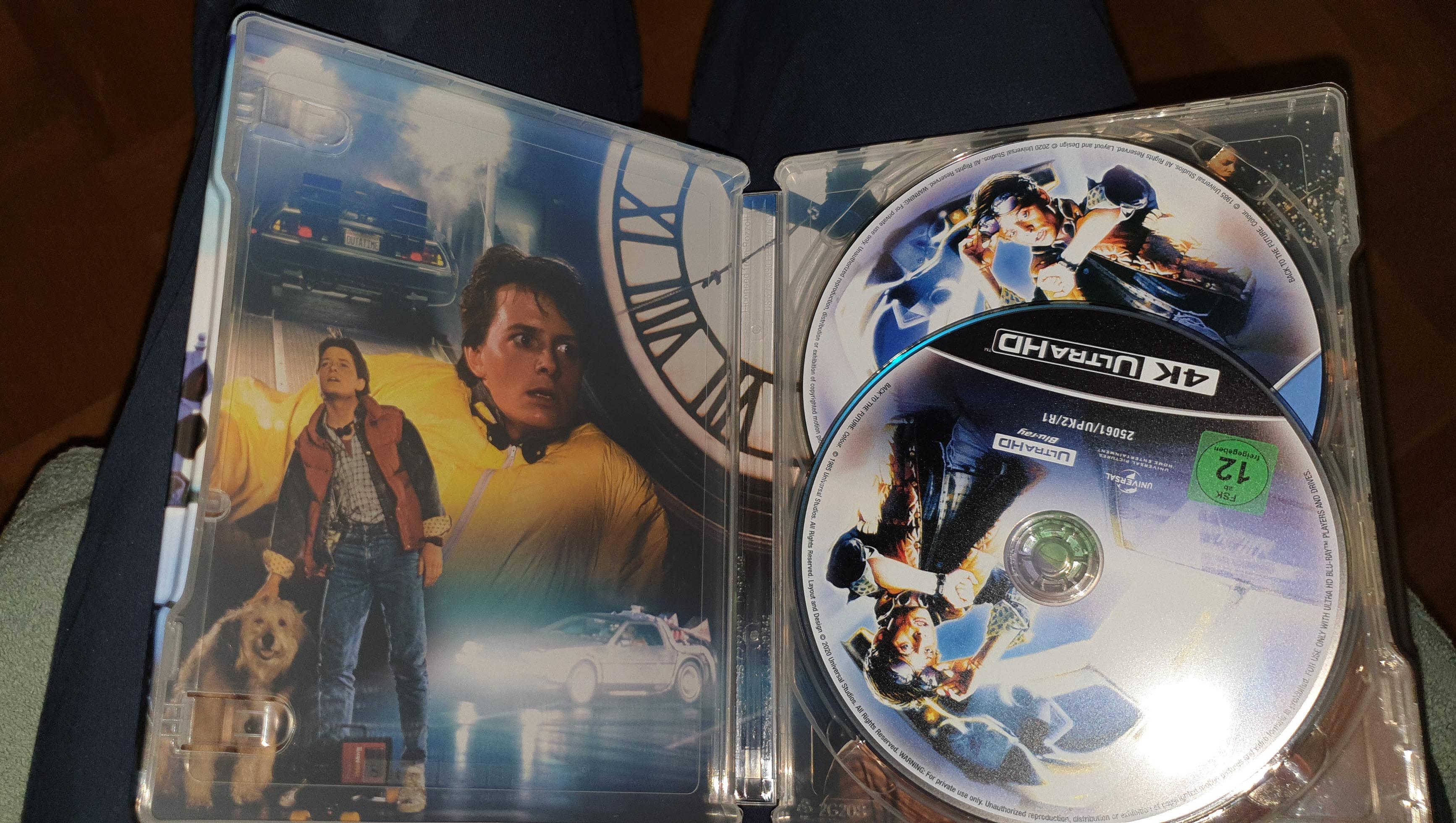 Inlay vom Zurück in die Zukunft (Back to the Future I) Steelbook