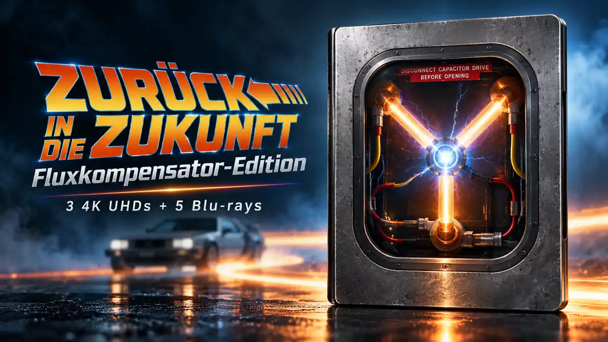 "Zurück in die Zukunft" Fluxkompensator Edition mit Steelbook und 8 Discs