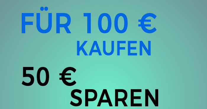 Blu-ray und DVD: Für 100 EUR kaufen, 50 EUR sparen