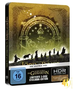 Der Herr der Ringe: Die Gefährten (Extended) – 4K Steelbook