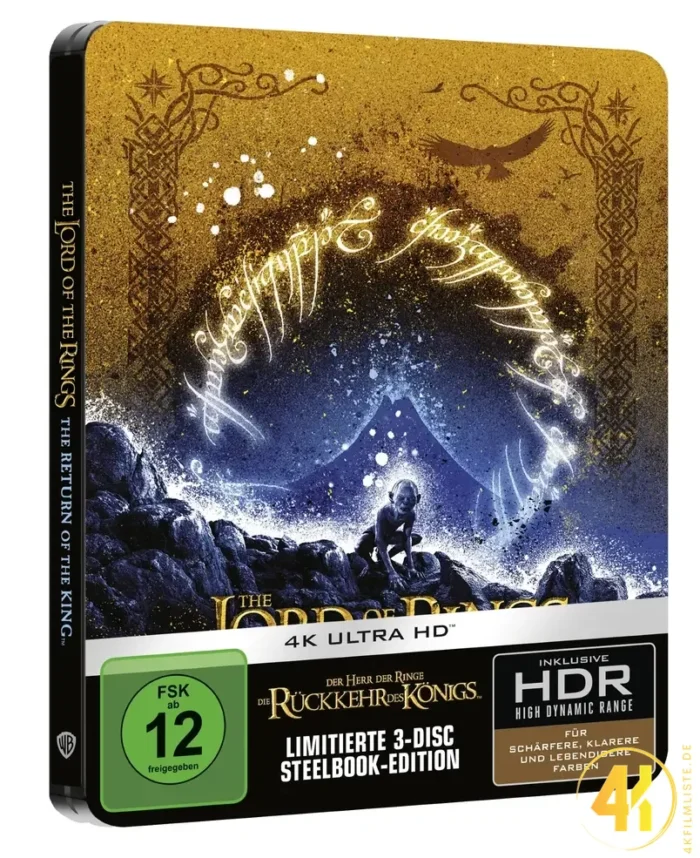 Der Herr der Ringe: Die Rückkehr des Königs (Extended) – 4K Steelbook (UHD Blu-ray Disc)