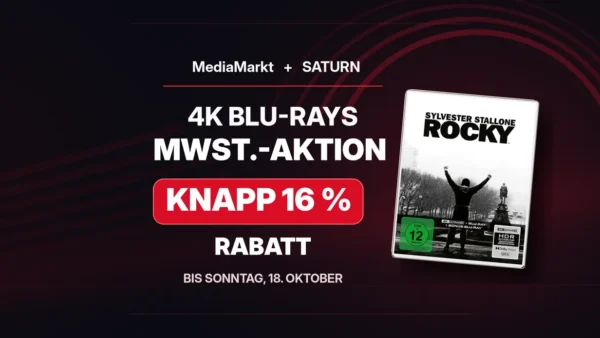 MediaMarkt & Saturn: Mehrwertsteuer-Aktion auf 4K Blu-rays und Heimkino-Technik