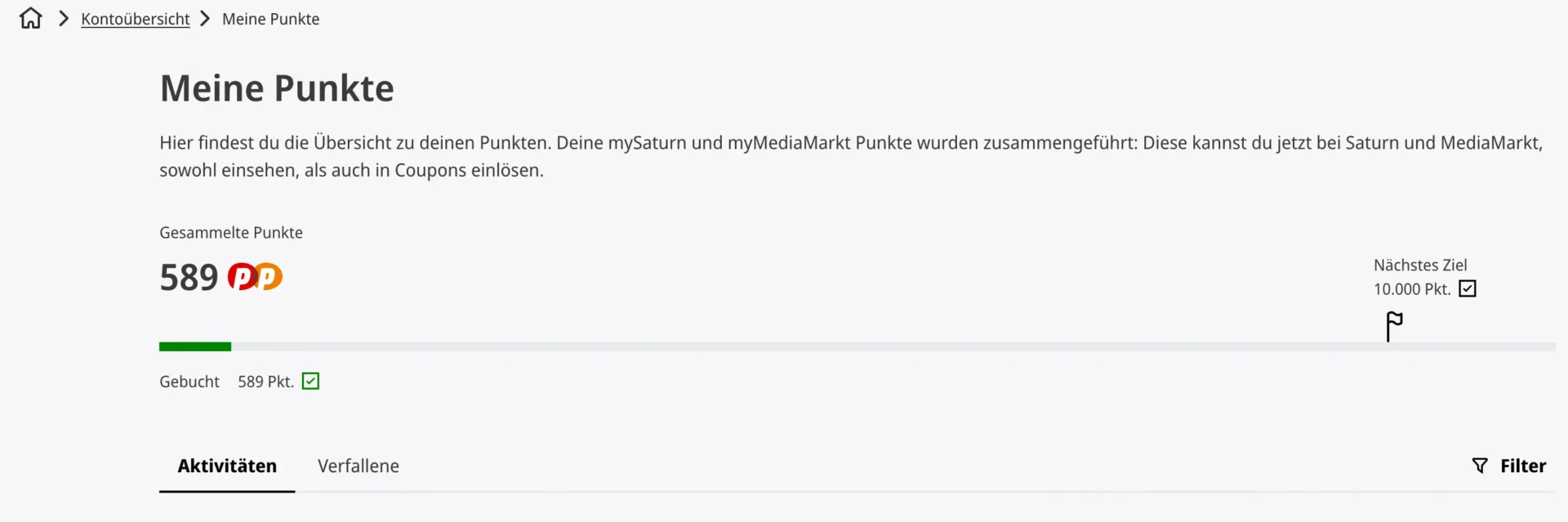 mySaturn MediaMarkt Punkte