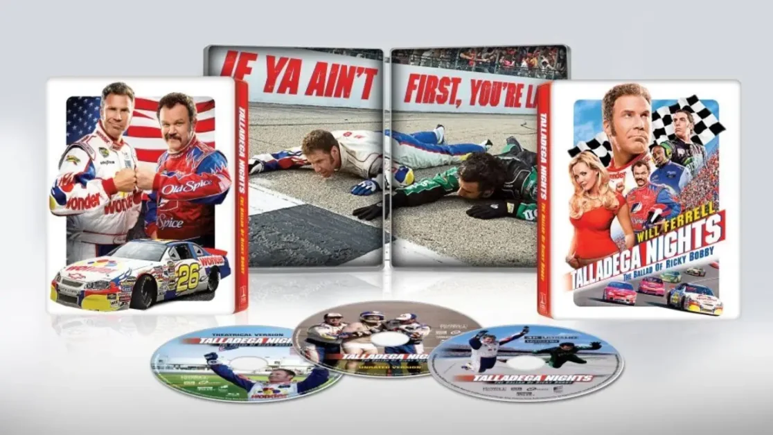 Rennfahrer "Ricky Bobby" im ultimativen UHD Steelbook zurück auf der Piste